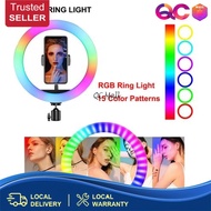 26cm/30cm/33cm/36cm RGB Ring Light Colorful LED RingLight Mobile Phone Live Makeup Photography Selfi