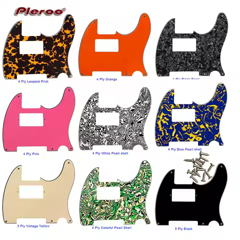 Pleroo Custom Parts - For US Standard 5 Screw Holes 52‘Tele Telecaster With PAF Humbucker Pickup Gui