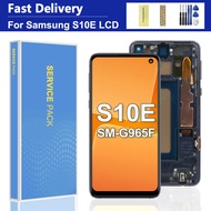 For Samsung S10e G970 LCD Touch Screen Display Digitizer with Frame TFT InCell Repair Part for SM-G9