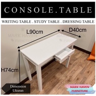 3 kaki meja console 90cm study table computer table