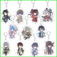 BH2 Genshin Impact Keychain Anime Keyring Acrylic Cute Bag Pendant Cartoon Alhaitham Wanderer Key Ch
