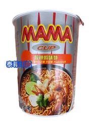 {泰菲印越} 泰國 MAMA 媽媽 杯麵 (酸辣蝦味/綠咖哩) 60g