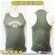 Muhammad Ali Gym Fitness Singlet light grey singlet