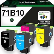 MasaiMara 71B10K0 71B10C0 71B10M0 71B10Y0 71B10 Compatible Toner Cartridges for Lexmark CS317 CS417 