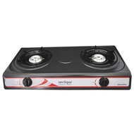 AEROGAZ Double Burner Gas Stove Epoxy / Stainless Steel Body AZ-M1002B / AZ-M602BB