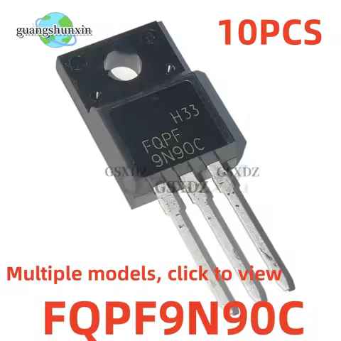 10PCS FQPF 2N60C 5N65C 7N65C 8N60C 8N65C 9N90C 10N80C 12N90C 13N50C 13N80C 15N60C 20N65C TO-220F MOS