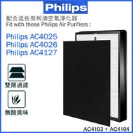 EVERGREEN.. - 飛利浦AC4103 AC4104 AC4025 AC4026 AC4127 空氣淨化器備用過濾器套件替换用