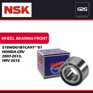 Wheel Bearing Front NSK 51BWD01B1CA97**01 Honda CR-V 2007-2013 HR-V 2015