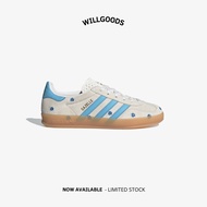 Official Original Adidas Gazelle Indoor Light Blue Floral Women