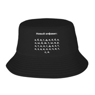 Russian New Alphabet Inscriptions Fisherman's Hat Bucket Hat