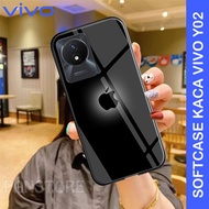 Softcase Glass Kaca [SK11] VIVO Y02 2022 Latest Mobile Phone Case - Mobile Phone Protector - Mobile 