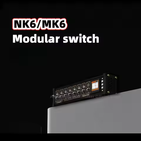 EleksMaker NK6 MK6Pro USB Switch Independent Control, Button Switch, Retro Gold Plating, Table Setti