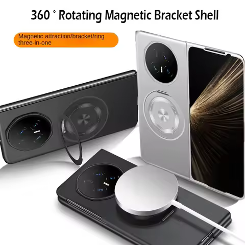 360° Rotating Magnetic Ring Holder Phone Case For Honor Magic V5 Vs3 V3 Vs2 V2 Cover Ultra-thin Meta