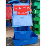 Box Container Rabbit 7055 Bekas + Tutup
