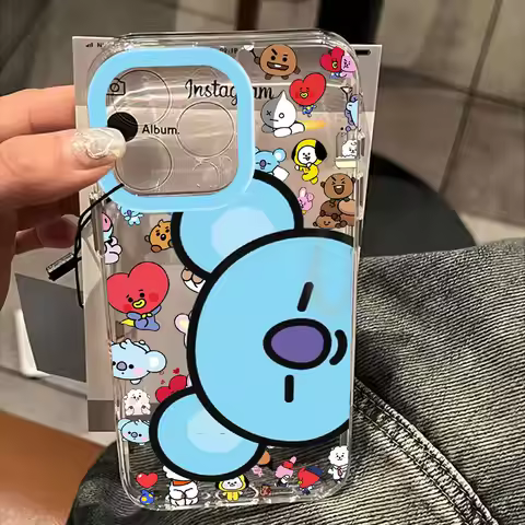 Cute Cartoon B-BTS Phone Case For Samsung Galaxy A27 A37 A57 A16 A07 A17 A36 A26 A56 A55 A35 A25 A15