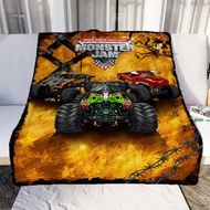 Super Monster Jam Patterns Blanket Monster Truck Flannel Blanket Cosy Lazy Couch Cover Blanket Super
