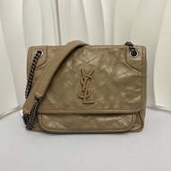 Saint Laurent YSL niki奶茶色小號