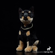 Self-Service Shopping No Customer Service-Simulation Dog Doll Cute Doberman Doll Simulation Animal G