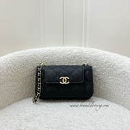 (Brand new) Chanel Seasonal 22A Mini Wallet on Chain WOC in Black Caviar GHW