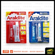 MERAH ARALDITE Epoxy Glue 5 Minutes 90 Minutes Red imrbiru