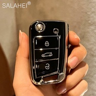 TPU Car Key Case Full Cover For VW Volkswagen Golf 7 MK7 Tiguan MK2 SEAT Ateca Leon FR 2 Ibiza Skoda