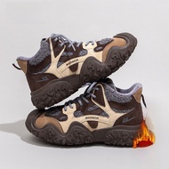 Giày thể thao lông cừu nữ Warrior đế dày cao đến mắt cá chân ấm áp - mùa đông