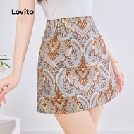Lovito Casual Skirts National Style Spring/summer Skirts for Women L154ED462 Lovito Skirt Kasual Gay