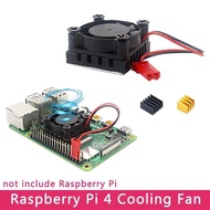 VN Raspberry Pi 4 Cooling Fan with Silicone Pad Aluminum Heat Sink Cooler for Raspberry Pi 4 Model B