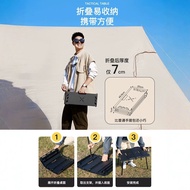 Fold Small Foldable Table igt Half Fold Aluminum Alloy Field Style Camping Tea Drinking Barbecue Kit