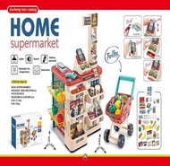 😺特價只限5日😺消費卷現貨 大型stem 超級市場收銀機購物車玩具48 件home supermarket 聖誕禮物 交換 禮物