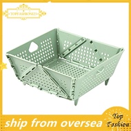 [TopFashion] Plastic  Colander - Foldable Drain Basket with Resting Feet - Kitchen Food Strainer - S