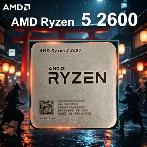 AMD Ryzen 5 2600 R5 2600 Socket AM4 YD2600BBM6IAF Processor CPU 65W 3.4GHz Six-Core Twelve-Thread