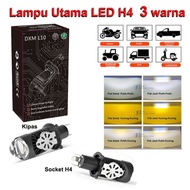 Package of 3 H4 ibright Ze0 Mk5pro DXM L10 Lights 3 colors All weather fog lights All weather lights