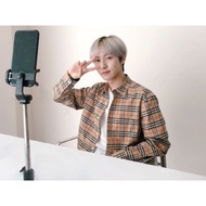 GSL Kemeja Pria Renjun NCT Korean Style Lengan Panjang Jumbo Distro Motif Kotak Burberry Flanel Prem