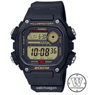 [Watchwagon] Casio DW-291H-9A Standard Digital Black Resin Band Grey Dial Watch DW291H-9A DW-291