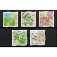S634:Japan 2024 Spring Greetings Flowers Patterns comp.set used stamps