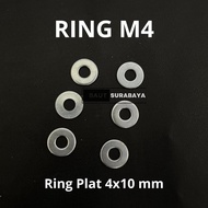 100 pcs White M4Ring suitable for M4 bolts