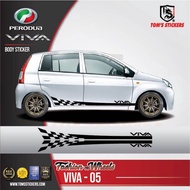 👍👍 PERODUA VIVA CAR BODY STICKER SET VIVA - 05