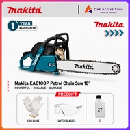 Makita EA6100P Petrol Chainsaw 18” High Performance 60.7cc 3.4kW Professional Tree Cutting Saw