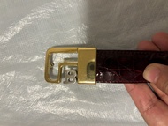 Bally crocodile belt ~~鱷魚皮皮帶 