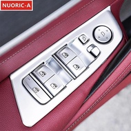 Window Glass Lifting Buttons Frame Decoration Cover Trim For BMW 5 Series G30 2018-2022 LHD Car Styl