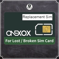 Onexox Simcard Replacement Xox Sim Card ( For Lost / Broken Sim Card )