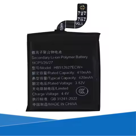 Original Replaces 410mAh 3.82V HB512627ECW Battery For Huawei Watch GT1 46mm FTN-B19 Smart Device
