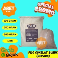 Filo Cokelat Bubuk Repack Kemasan 100gr 250gr 500gr 1Kg - Coklat Cocoa Powder Minuman Vilo Murah Pak