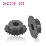 1pcs 04C Chain Gear 45# Steel 24T/25T/30T/35T/36T/40 Tooth 6-20mm Bore Industrial Sprocket Wheel Mot