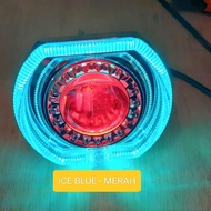 4.5 inch biled projector angelRing white - yellow headlightDEVIL biled headlight/