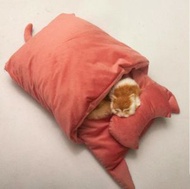 全城熱賣 - 半封閉貓睡袋貓窩(少女粉 中號M-55cmx40cm)