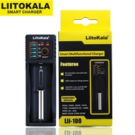 New Liitokala Lii-100 3.7V 1.2V 3.2V 3.85V 18650 18350 18500 14500 26650 AA AAA NiMH Lithium-Battery