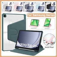 For Samsung Tab A9 X110 A9+ A9 Plus X216 A8 X200 A7 T500 A7 Lite T220 S6 Lite P610 360° Rotation Acr