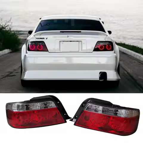 A Pair Brake Lights For Toyota Chaser Jzx100 GX100 LX100 Tail Lamp LED And Crystal 1996 1997 1998 19